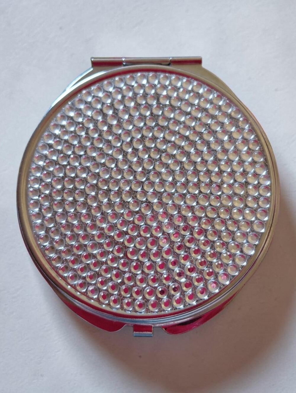 Clear/Silver Compact Mirror-Small